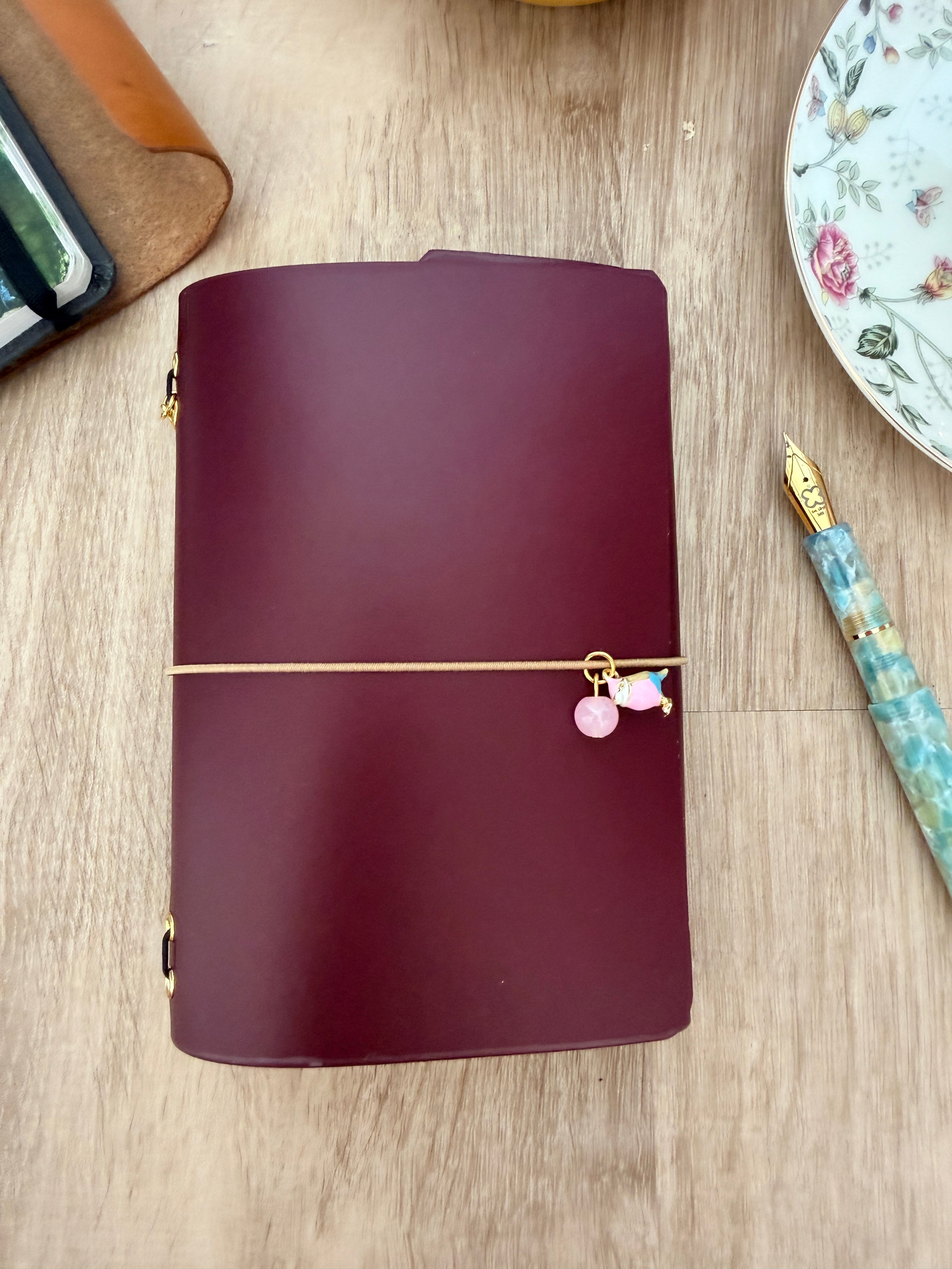"Leuchtturm" notitieboekje A6 leren cover set
