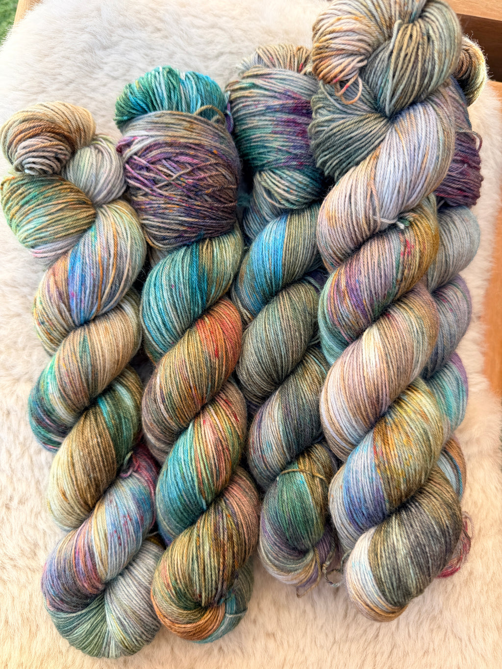 "De Slufter" Bluefaced Sock 75 % BFL 25% Nylon 425m/100g