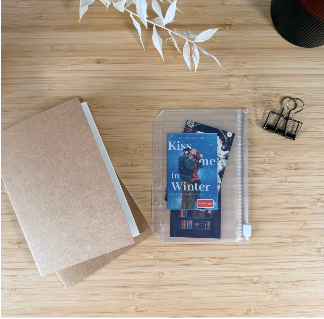 "Inselruhe" Notizling A6 Ledercover-Set