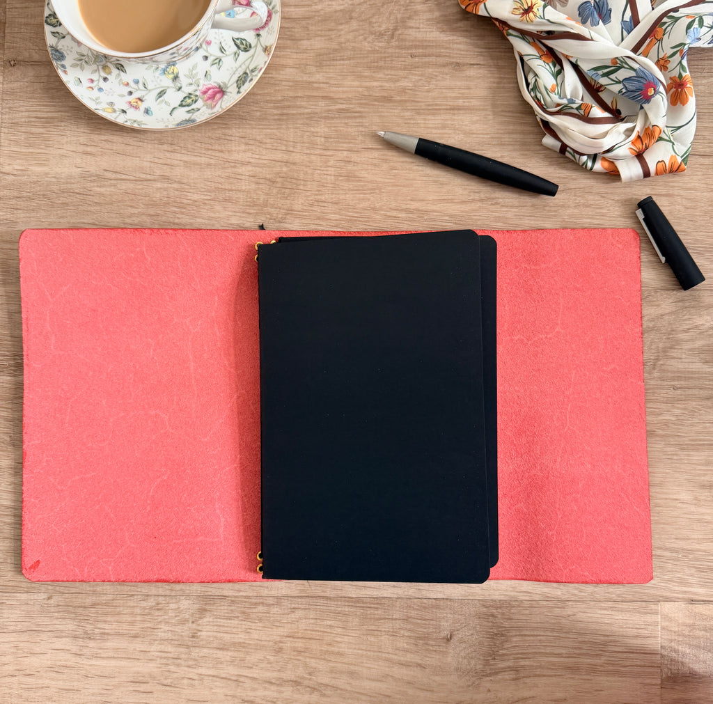 "Leuchtturm" Notizling A6 Ledercover-Set