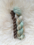 "Meer in den Gedanken" SOCKSET 75 % Merino 25% Nylon 425m/100g plus Mini-Strang