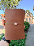 "Windruhe" Notizling A6 Ledercover-Set