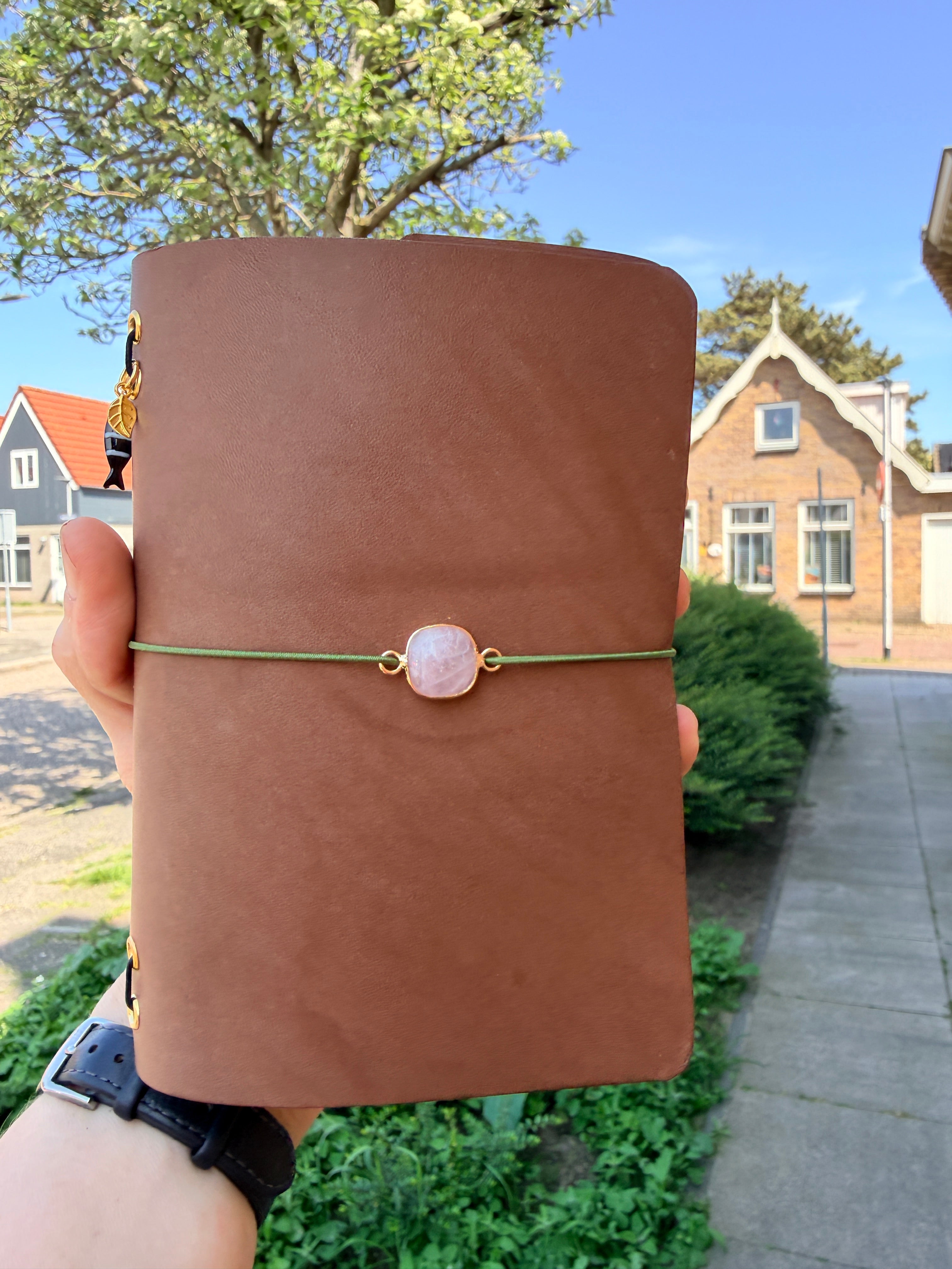 "Windruhe" Notizling A6 Ledercover-Set